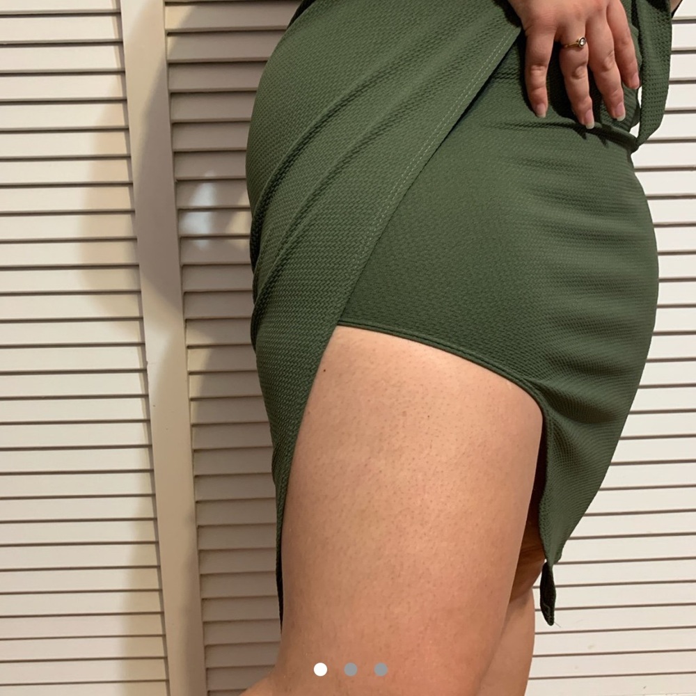 Green skirt